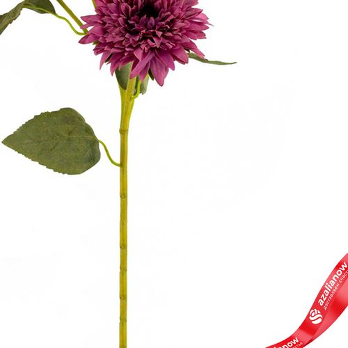 Фото 3: Георгин искусственный (пластик), 72см, сиреневый