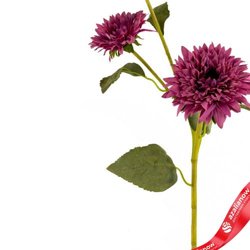 Фото 4: Георгин искусственный (пластик), 72см, сиреневый