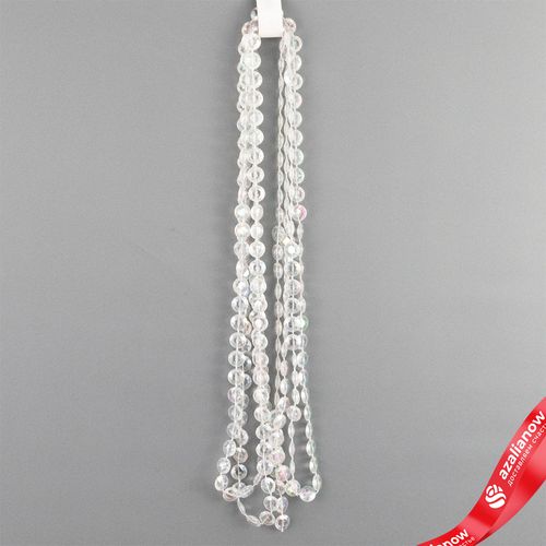 Гирлянда «Бусы», 2,7мх10мм, прозрачный перламутровый