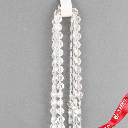 Фото 4: Гирлянда «Бусы», 2,7мх10мм, прозрачный перламутровый