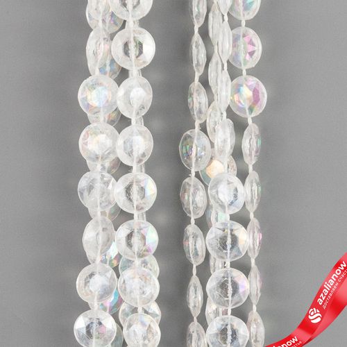 Фото 5: Гирлянда «Бусы», 2,7мх10мм, прозрачный перламутровый