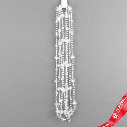 Гирлянда «Бусы», 2,7мх12мм, прозрачный перламутровый