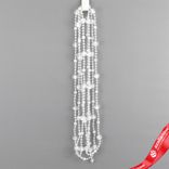 Маленькое фото 1: Гирлянда «Бусы», 2,7мх12мм, прозрачный перламутровый