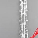 Маленькое фото 2: Гирлянда «Бусы», 2,7мх12мм, прозрачный перламутровый