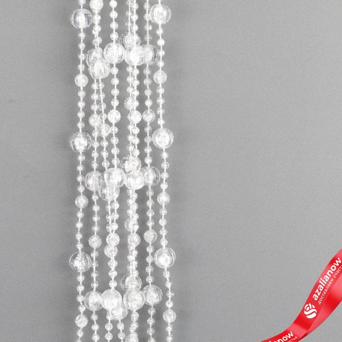 Фото 3: Гирлянда «Бусы», 2,7мх12мм, прозрачный перламутровый