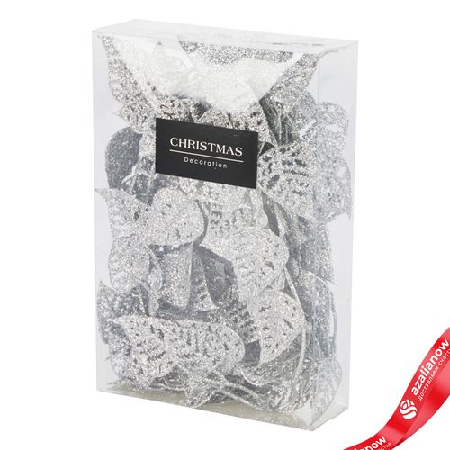 Гирлянда декоративная (пластик), 170см, в асс., серебряный