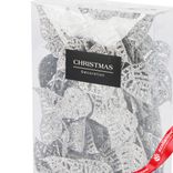 Маленькое фото 2: Гирлянда декоративная (пластик), 170см, в асс., серебряный