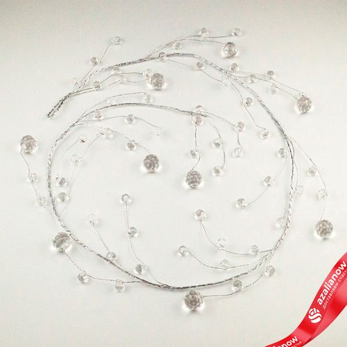 Гирлянда с кристаллами, 110 см, прозрачный