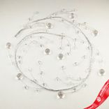 Маленькое фото 1: Гирлянда с кристаллами, 110 см, прозрачный