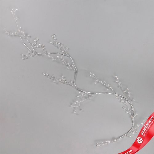 Гирлянда с кристаллами, 120см, серебряный