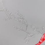 Маленькое фото 2: Гирлянда с кристаллами, 120см, серебряный