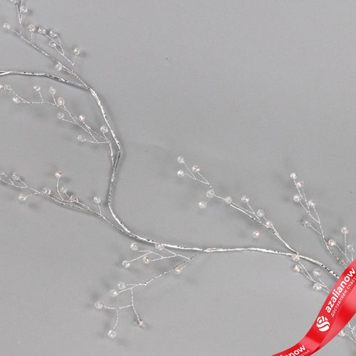 Фото 3: Гирлянда с кристаллами, 120см, серебряный