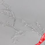 Маленькое фото 3: Гирлянда с кристаллами, 120см, серебряный