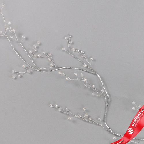 Фото 4: Гирлянда с кристаллами, 120см, серебряный