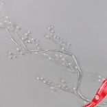 Маленькое фото 4: Гирлянда с кристаллами, 120см, серебряный