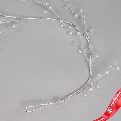 Фото 5: Гирлянда с кристаллами, 120см, серебряный