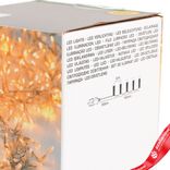 Маленькое фото 4: Гирлянда светодиодная 16м, 800 ламп, тепл. бел. свет, шнур 3м, прозрачный