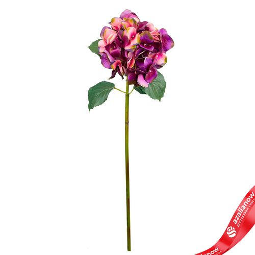 Гортензия искусственная (пластик), 72см, темно-розовый