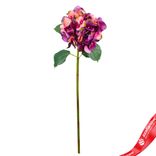 Маленькое фото 1: Гортензия искусственная (пластик), 72см, темно-розовый
