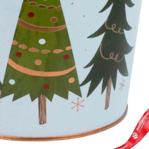 Фото 5: Кашпо «Елочки» (металл), D13,5хH12см, белый