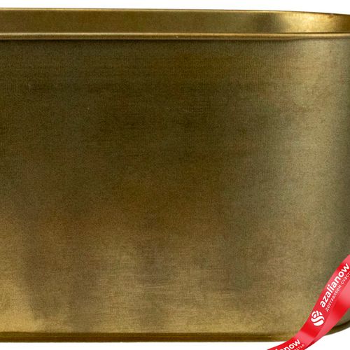 Фото 3: Кашпо (металл), 23x11,5хH12см, золотой