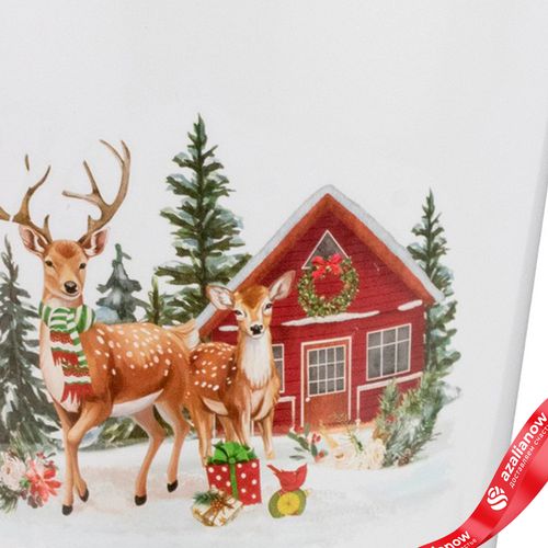 Фото 4: Кашпо «Олень» (металл), D13,5хH12см, белый