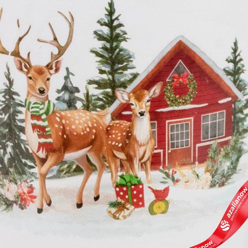 Фото 5: Кашпо «Олень» (металл), D13,5хH12см, белый