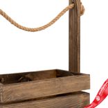 Маленькое фото 4: Корзина (дерево), 25,5х15х30см, палисандр