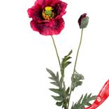 Маленькое фото 2: Мак искусственный (пластик), 72см, розовый