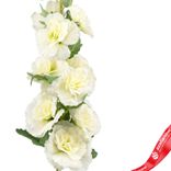 Маленькое фото 3: Мальва искусственная (пластик), 91см, белый