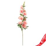 Маленькое фото 1: Мальва искусственная (пластик), 91см, персиковый