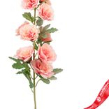 Маленькое фото 3: Мальва искусственная (пластик), 91см, персиковый