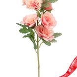 Маленькое фото 5: Мальва искусственная (пластик), 91см, персиковый