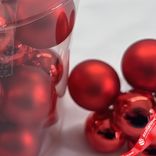 Маленькое фото 5: Набор шаров 36 шт. на проволоке (стекло), D2,5-3см, в асс., красный