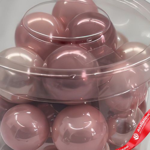 Фото 4: Набор шаров 36 шт. на проволоке (стекло), D2,5-3см, в асс., розовый