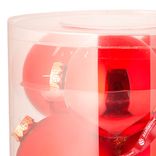 Маленькое фото 4: Набор шаров 6шт. в тубе (стекло), D10см, красный