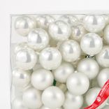 Маленькое фото 4: Набор шаров 72шт. на проволоке (стекло), D2см, в асс., белый