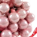 Маленькое фото 5: Набор шаров 72шт. на проволоке (стекло), D2см, в асс., розовый