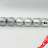 Маленькое фото 5: Набор шаров в тубе 10шт. (пластик), D6см, белый