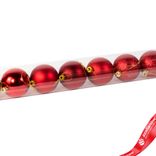 Маленькое фото 5: Набор шаров в тубе 10шт. (пластик), D6см, красный