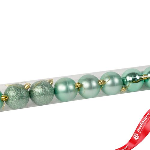 Фото 4: Набор шаров в тубе 10шт. (пластик), D6см, мятный