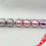 Маленькое фото 5: Набор шаров в тубе 10шт. (пластик), D6см, розовое золото