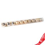 Маленькое фото 1: Набор шаров в тубе 10шт. (пластик), D6см, шампань