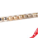 Маленькое фото 2: Набор шаров в тубе 10шт. (пластик), D6см, шампань