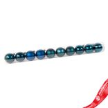 Маленькое фото 1: Набор шаров в тубе 10шт. (пластик), D6см, синий