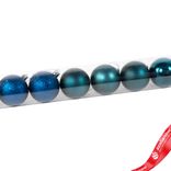 Маленькое фото 5: Набор шаров в тубе 10шт. (пластик), D6см, синий