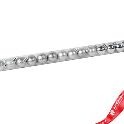 Фото 2: Набор шаров в тубе 16шт. (пластик), D4см, белый