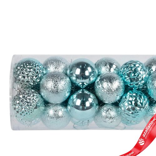 Фото 2: Набор шаров 16шт. (пластик), D4см, голубой