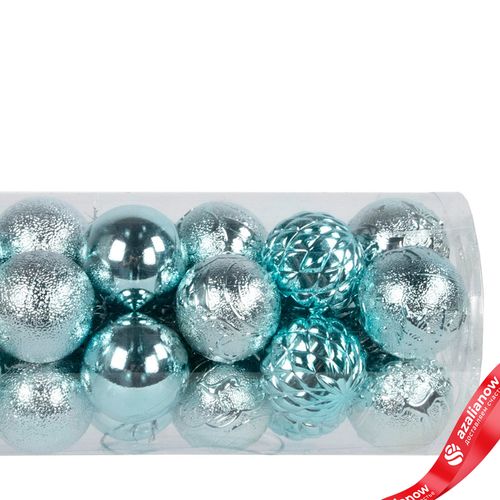Фото 3: Набор шаров 16шт. (пластик), D4см, голубой