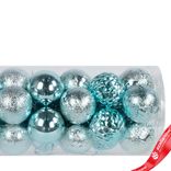 Маленькое фото 3: Набор шаров 16шт. (пластик), D4см, голубой